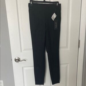 Rachel Zoe Charcoal Textured Trousers/Leggings